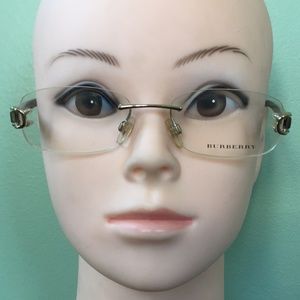 Burberry 1051/1002 Rimless Sample Eyeglasses